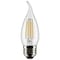Satco 4 Watt CA11 LED Lamp, Clear, Medium Base, 90 CRI, 4000K, 120 Volts S21314 - alternate 1